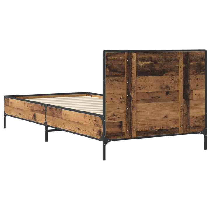 Sengestel med hovedgærde Gammelt træ 80 x 200 cm