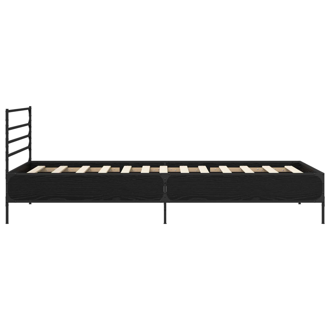 Sengestel Sort eg 80 x 200 cm Konstrueret træ