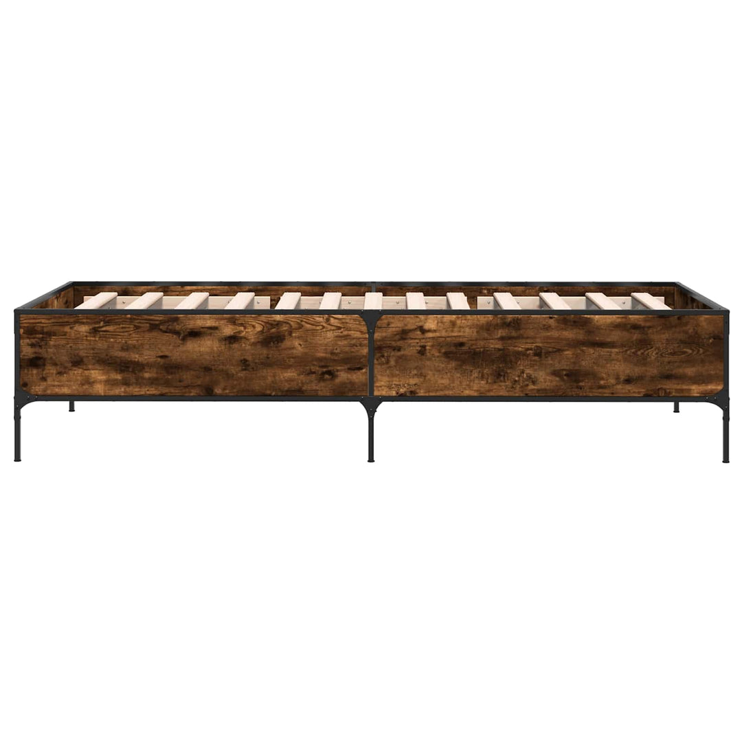 Sengestel Røget Eg 80 x 200 cm Konstrueret træ