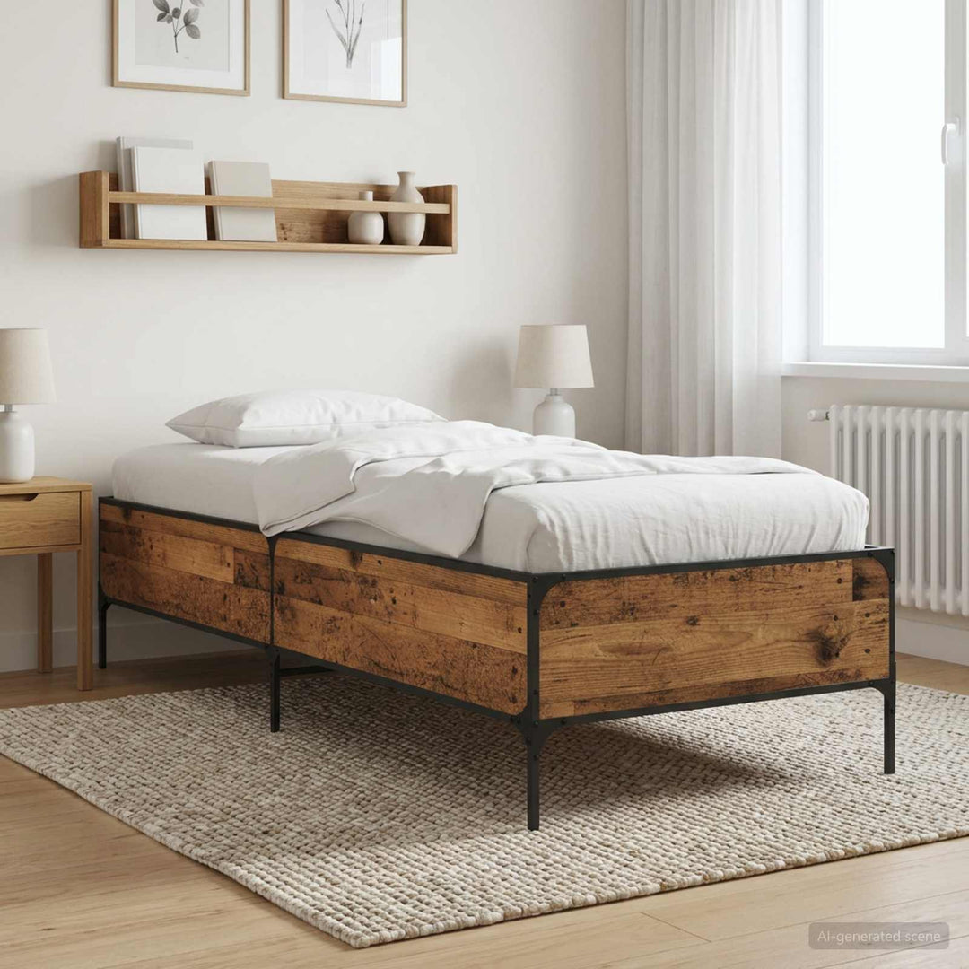 Sengestel Gammelt træ 80 x 200 cm Konstrueret træ