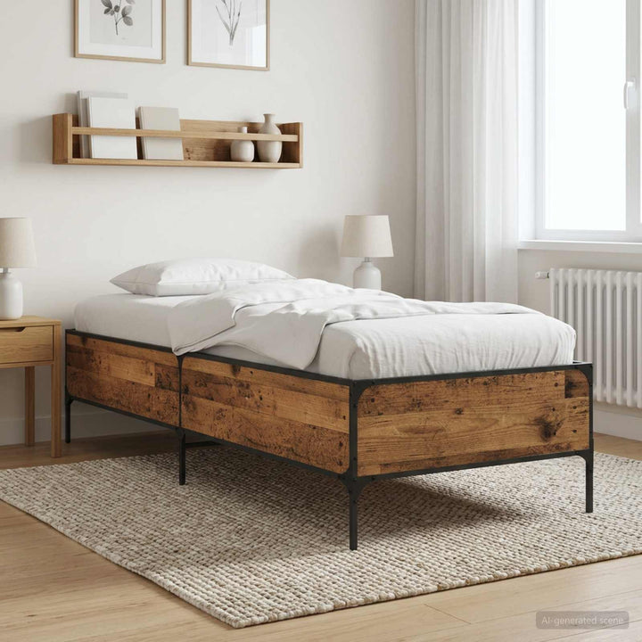 Sengestel Gammelt træ 80 x 200 cm Konstrueret træ