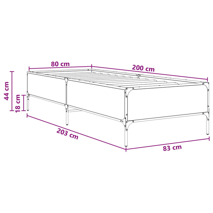 Sengestel Gammelt træ 80 x 200 cm Konstrueret træ