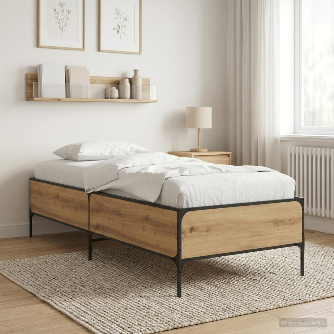 Sengestel Artisan-eg 80 x 200 cm Konstrueret træ