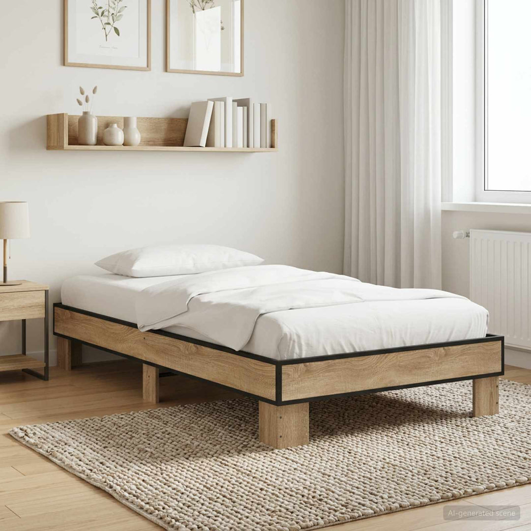 Sengestel Sonoma-eg 80 x 200 cm Konstrueret træ