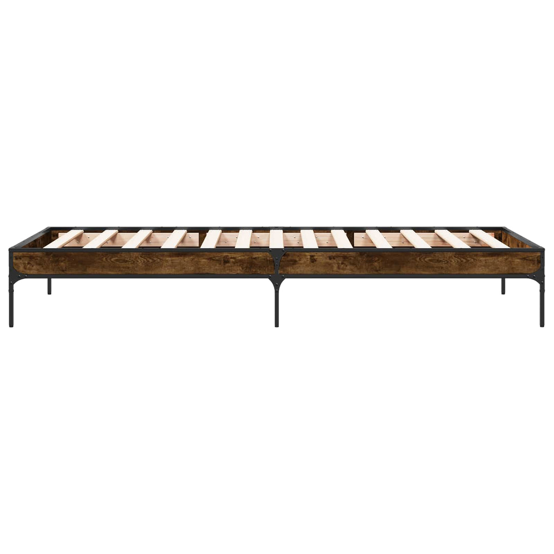 Sengestel Røget Eg 80 x 200 cm Konstrueret træ