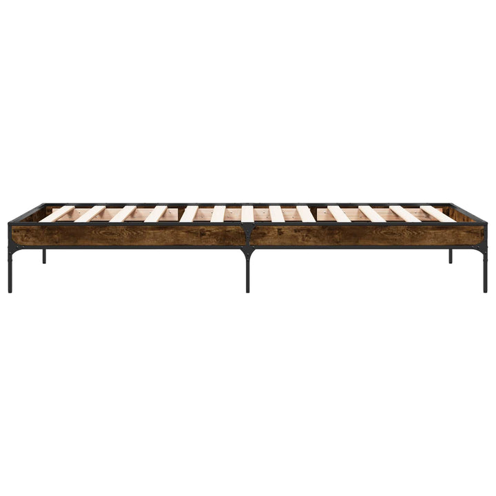 Sengestel Røget Eg 80 x 200 cm Konstrueret træ