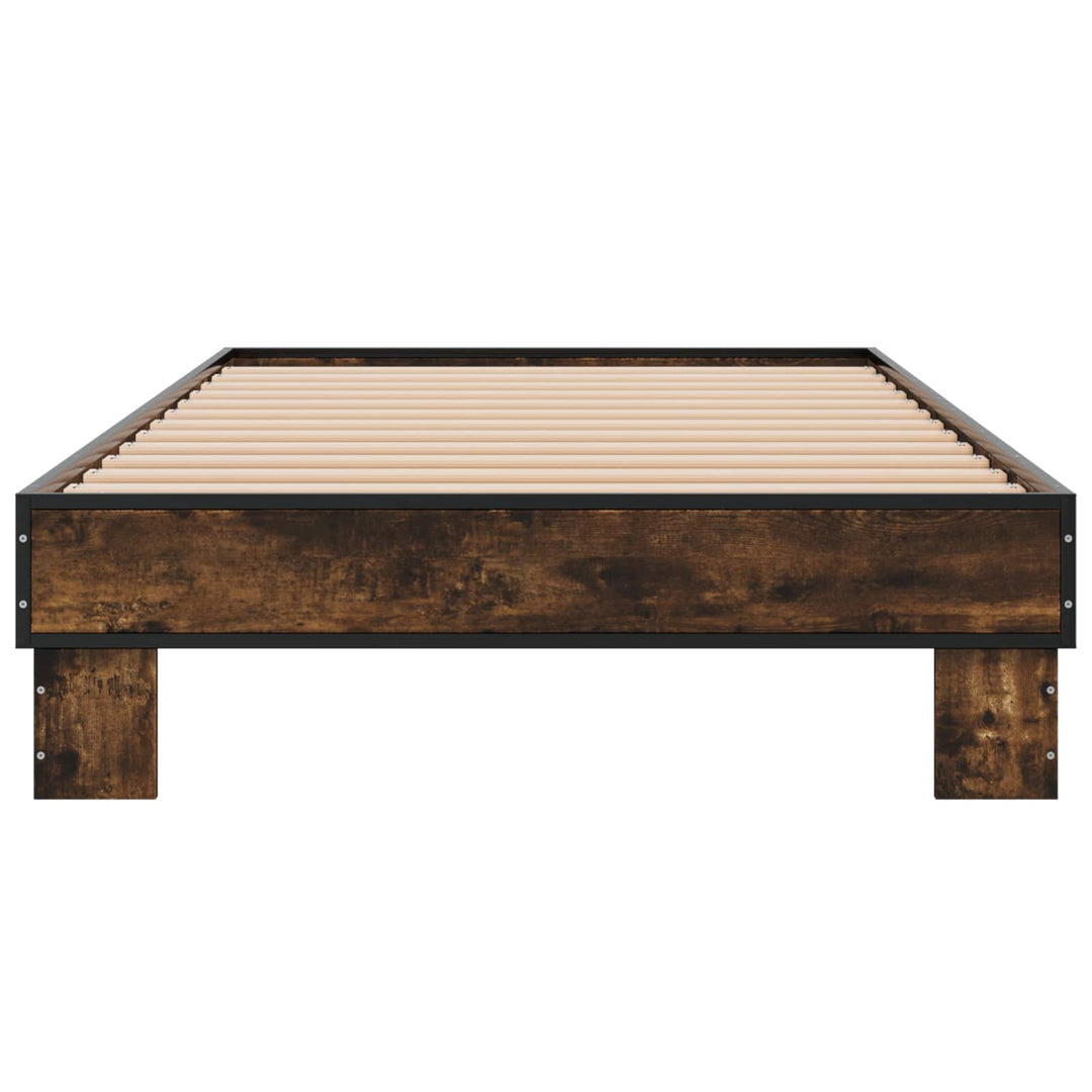 Sengestel Røget eg 80 x 200 cm Konstrueret træ