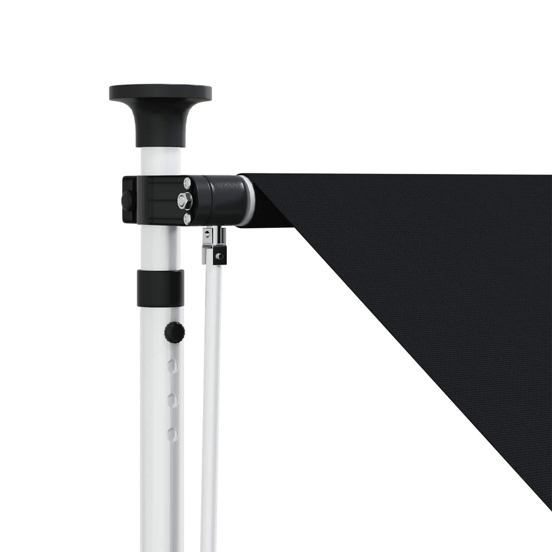 Manuel Utrækkelig Markise Sort 150 cm