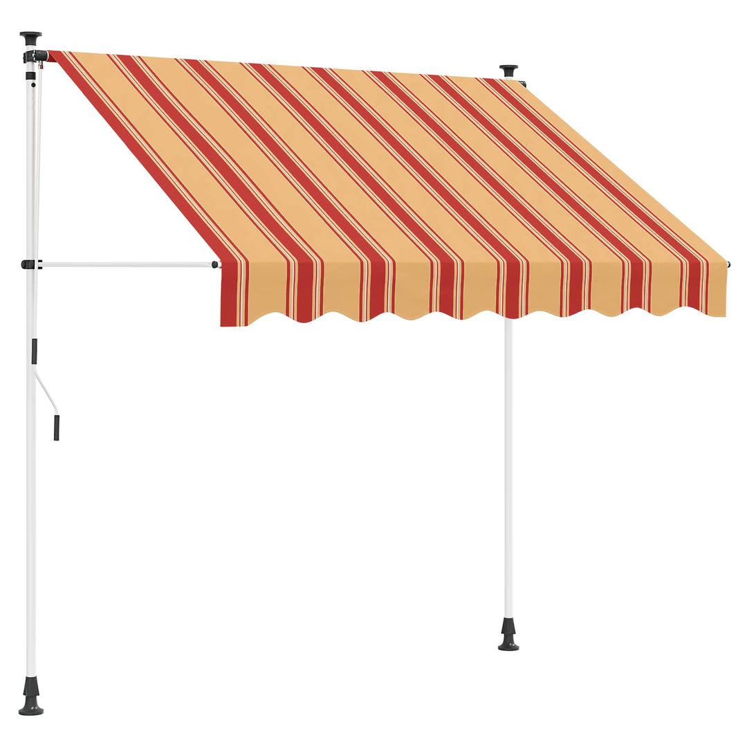 Manuel Utrækkelig Markise Flerfarvet 300 x 115 x 300 cm