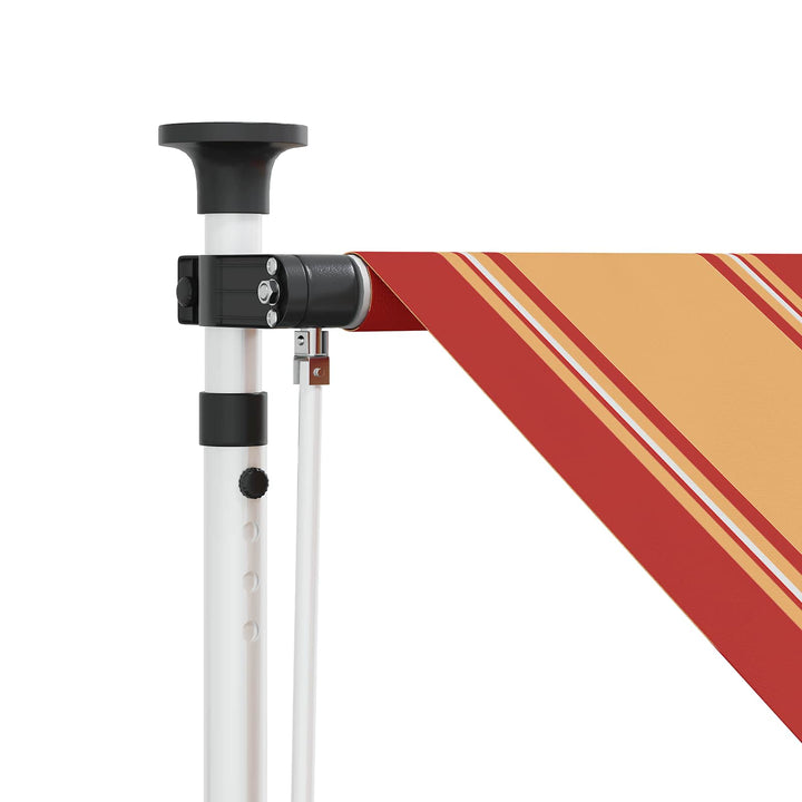 Manuel Utrækkelig Markise Flerfarvet 400 x 115 x 300 cm