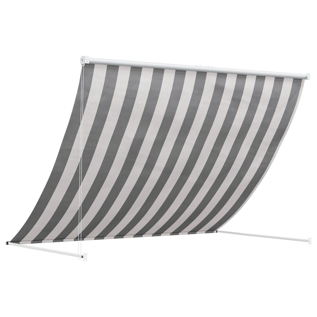Markise Anthracit og hvid 300 x 150 cm
