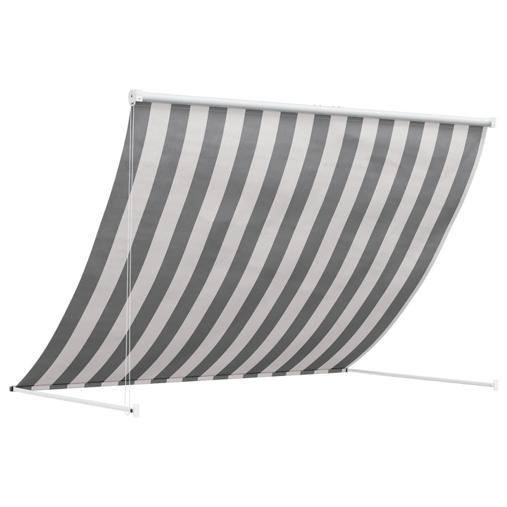 Markise Anthracit og hvid 300 x 150 cm