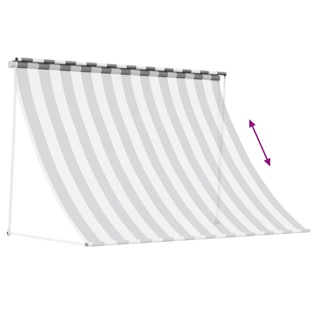 Markise Anthracit og hvid 300 x 150 cm