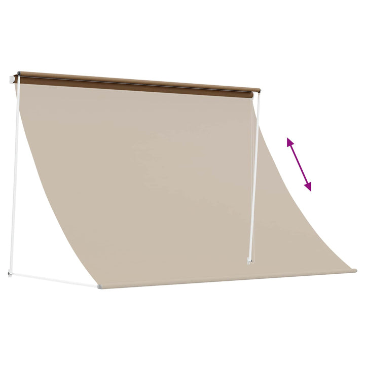 Markise Beige 300 x 150 cm 180 g / m² polyester med PU-belægning