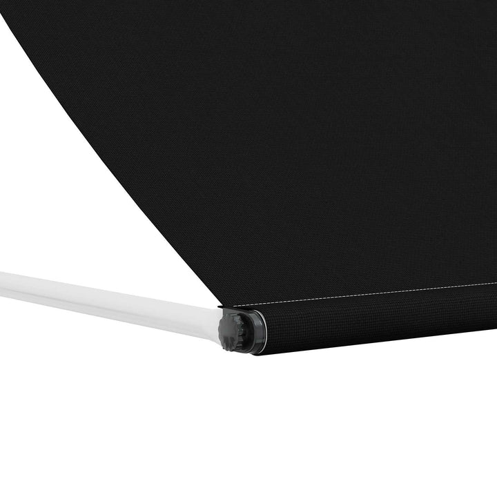 Markise Sort 250 x 150 cm 180 g / m² polyester med PU-belægning