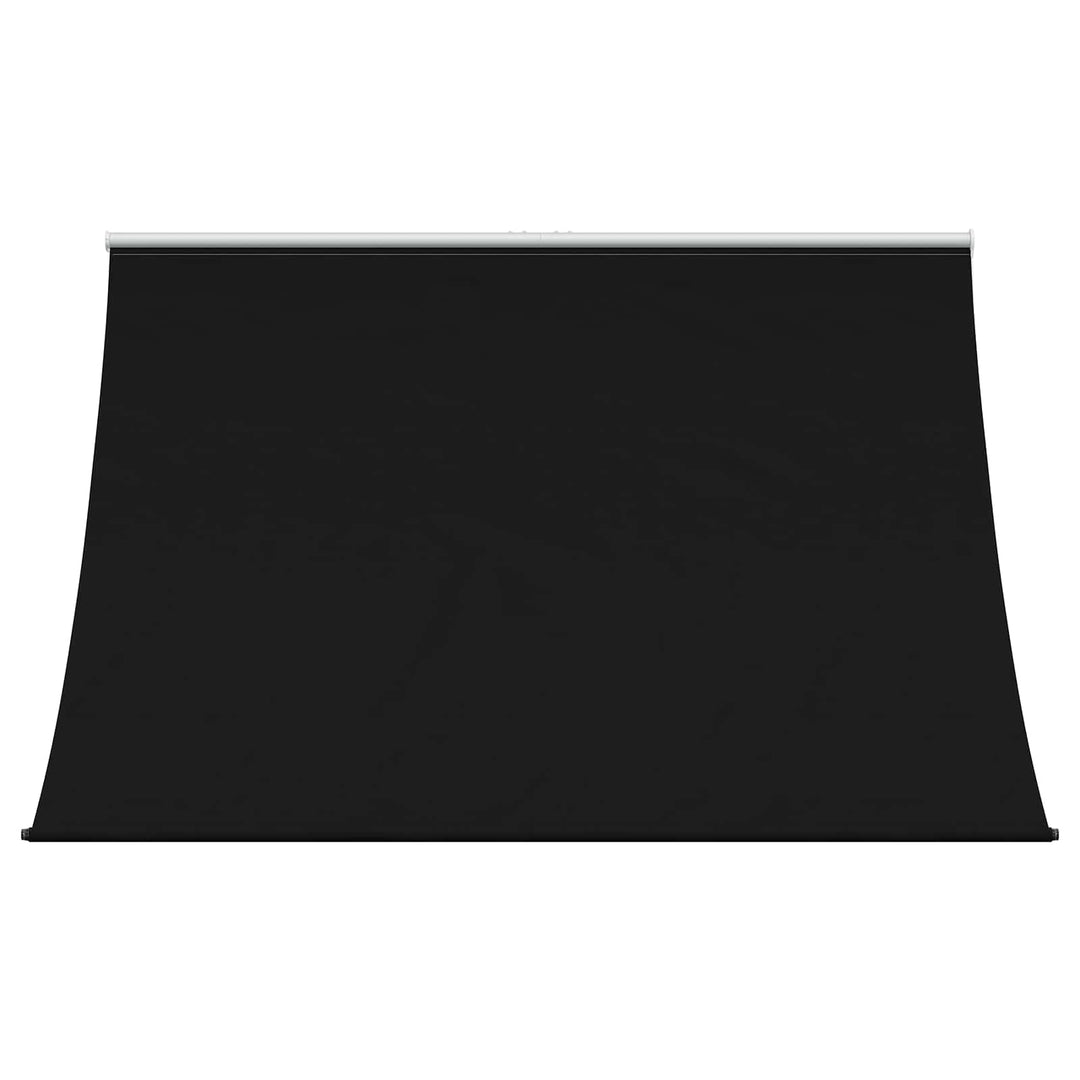 Markise Sort 300 x 150 cm 180 g / m² polyester med PU-belægning