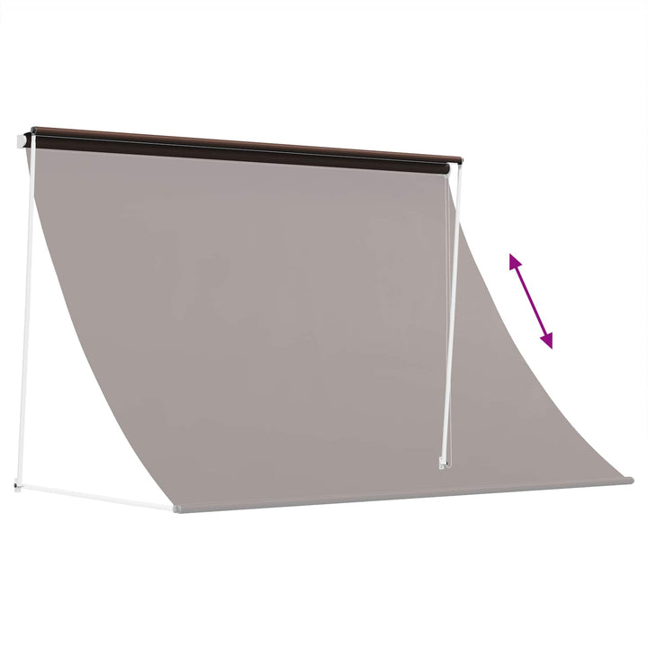 Markise Brun 200 x 150 cm 180 g / m² polyester med PU-belægning