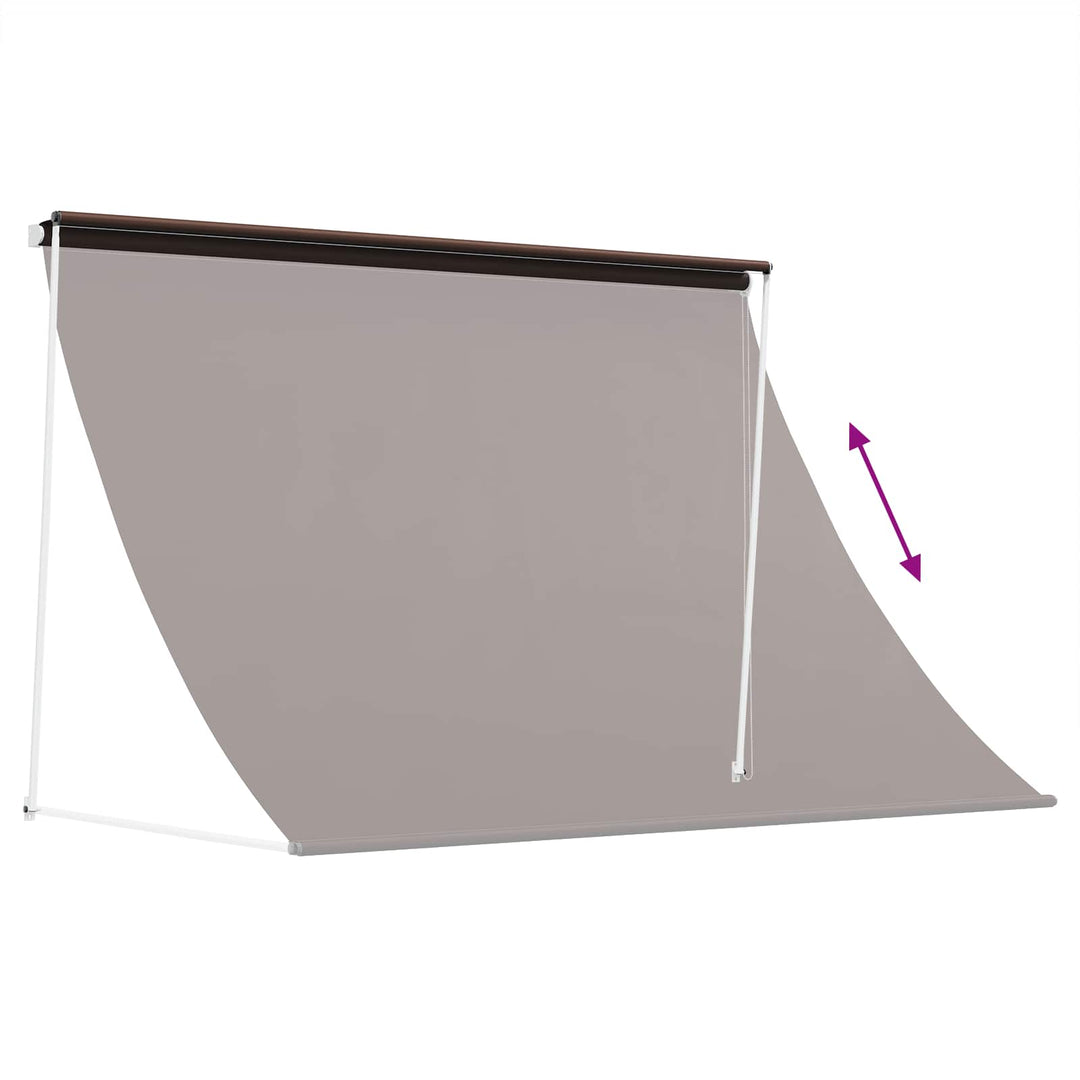 Markise Brun 350 x 150 cm 180 g / m² polyester med PU-belægning