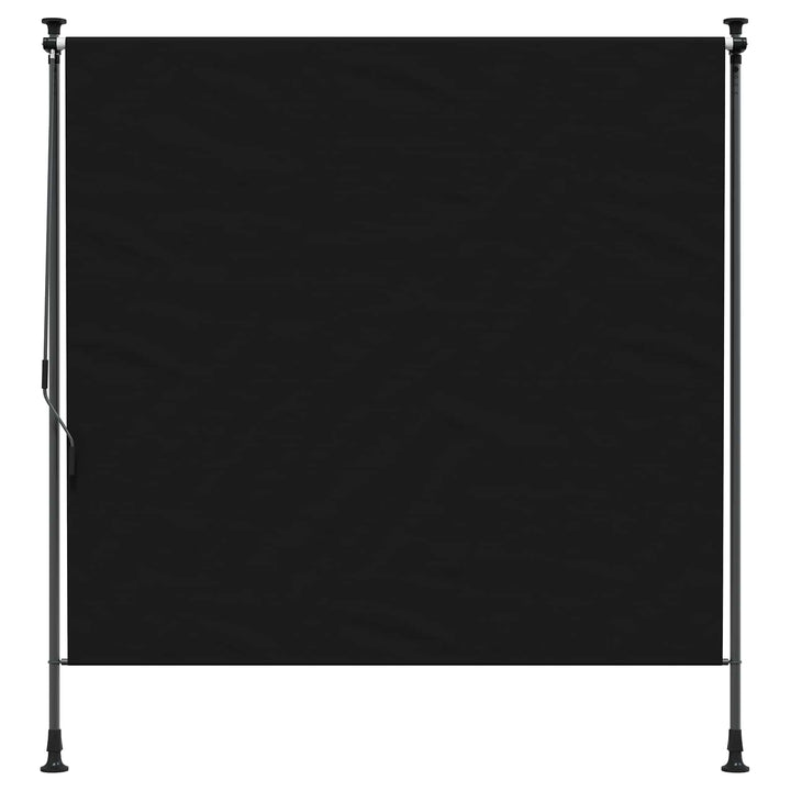 Udendørs Rullegardin Sort 150 x 270 cm