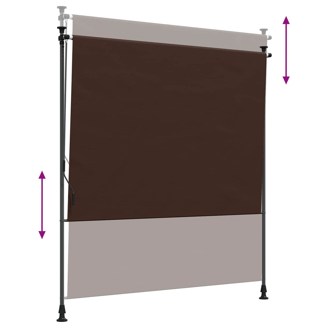 Udendørs Rullegardin Brun 150 x 270 cm