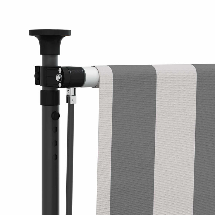 Udendørs Rullegardin Anthracit og hvid 150 x 270 cm