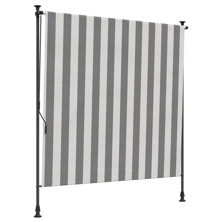 Udendørs Rullegardin Anthracit og hvid 150 x 270 cm