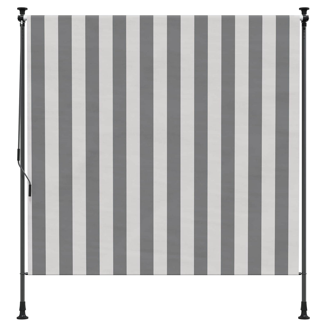 Udendørs Rullegardin Anthracit og hvid 150 x 270 cm