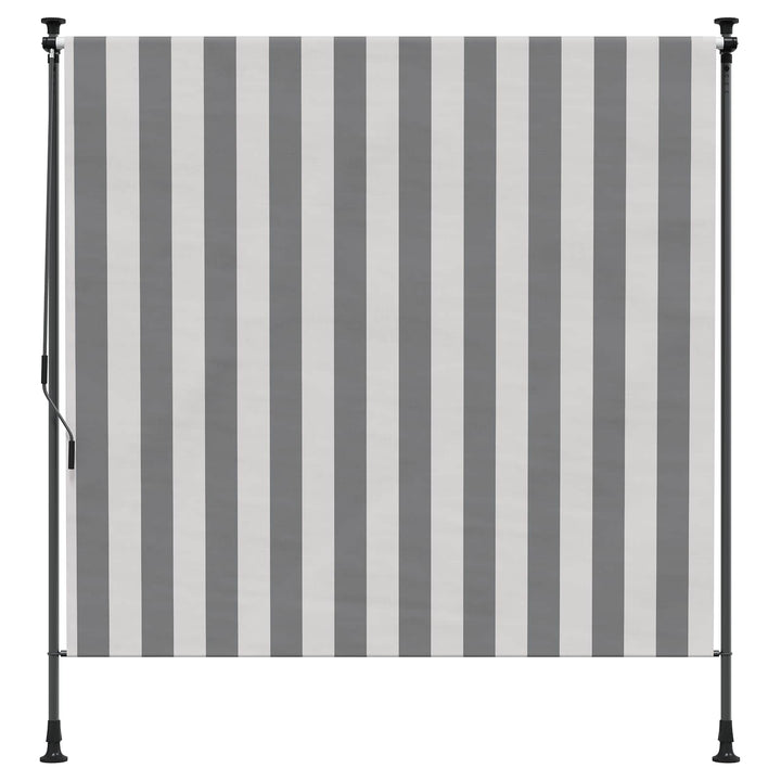 Udendørs Rullegardin Anthracit og hvid 150 x 270 cm