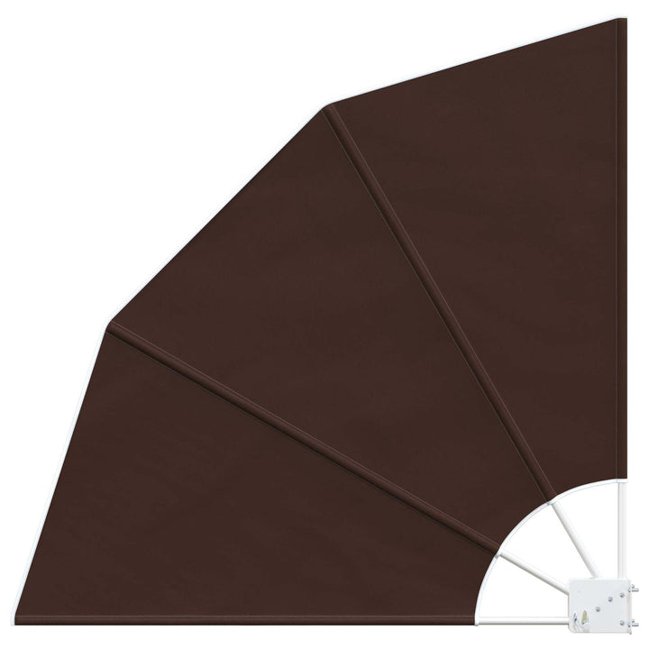 Balkon Afskærmning 140 x 140 cm Polyester Brun
