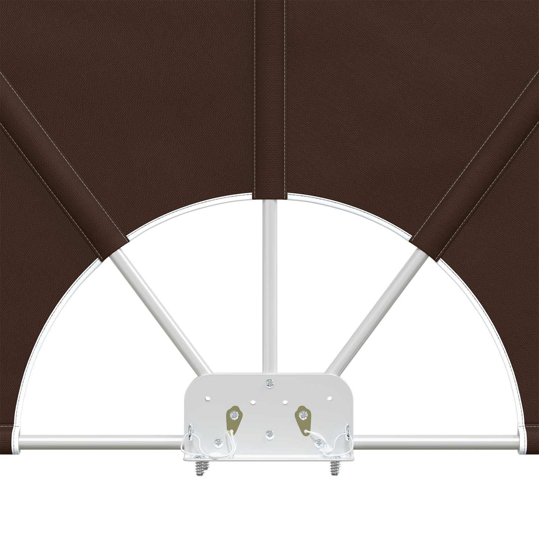 Balkon Afskærmning 240 x 160 cm Polyester Rektangulær Brun
