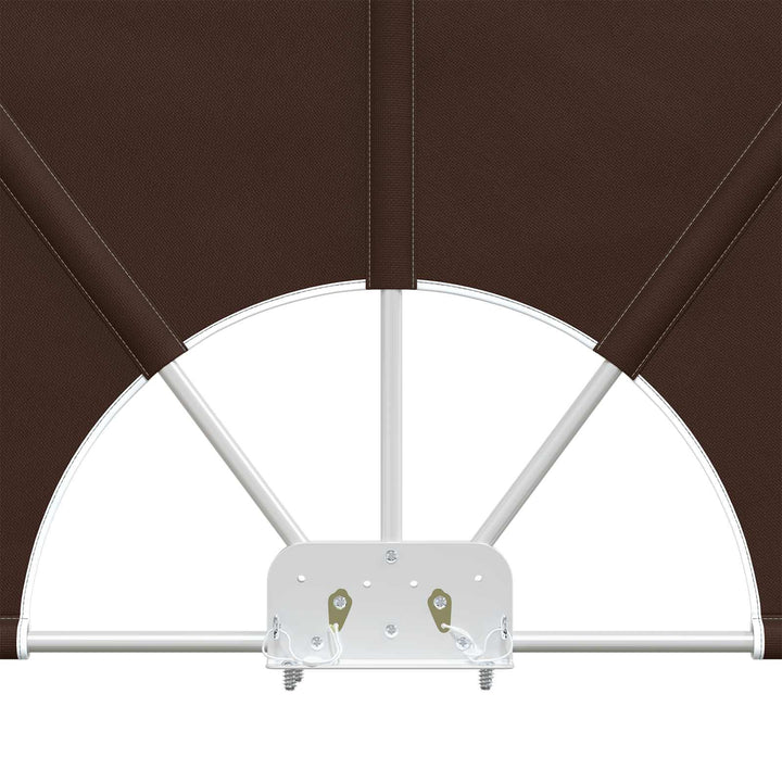 Balkon Afskærmning 240 x 160 cm Polyester Rektangulær Brun
