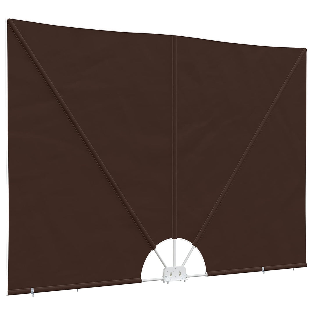 Balkon Afskærmning 240 x 160 cm Polyester Rektangulær Brun