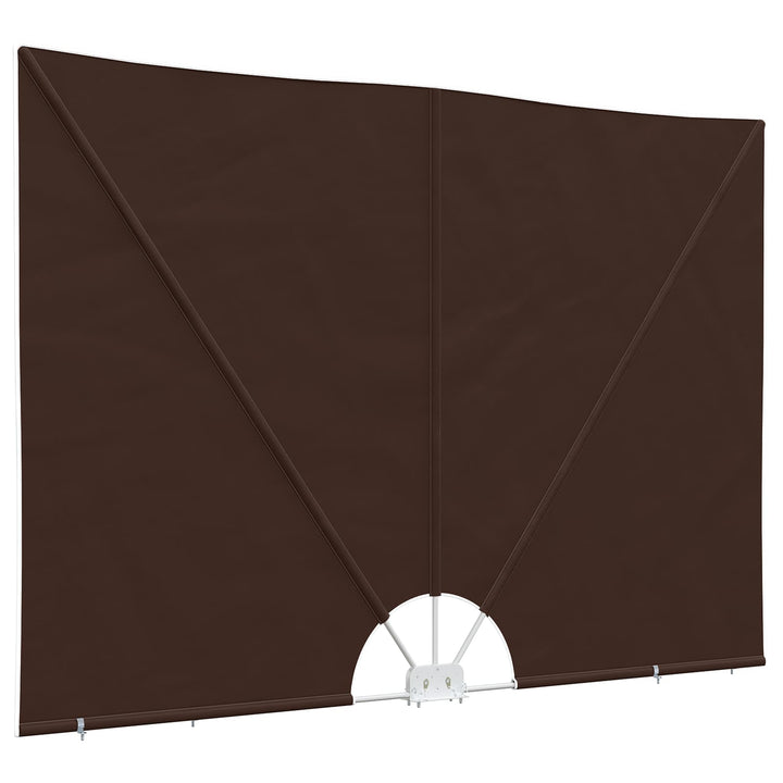 Balkon Afskærmning 240 x 160 cm Polyester Rektangulær Brun