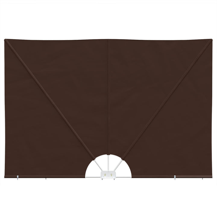 Balkon Afskærmning 240 x 160 cm Polyester Rektangulær Brun