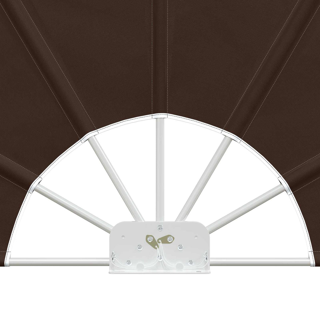 Balkon Afskærmning Ø 320 cm Polyester Brun