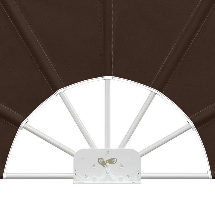 Balkon Afskærmning Ø 320 cm Polyester Brun