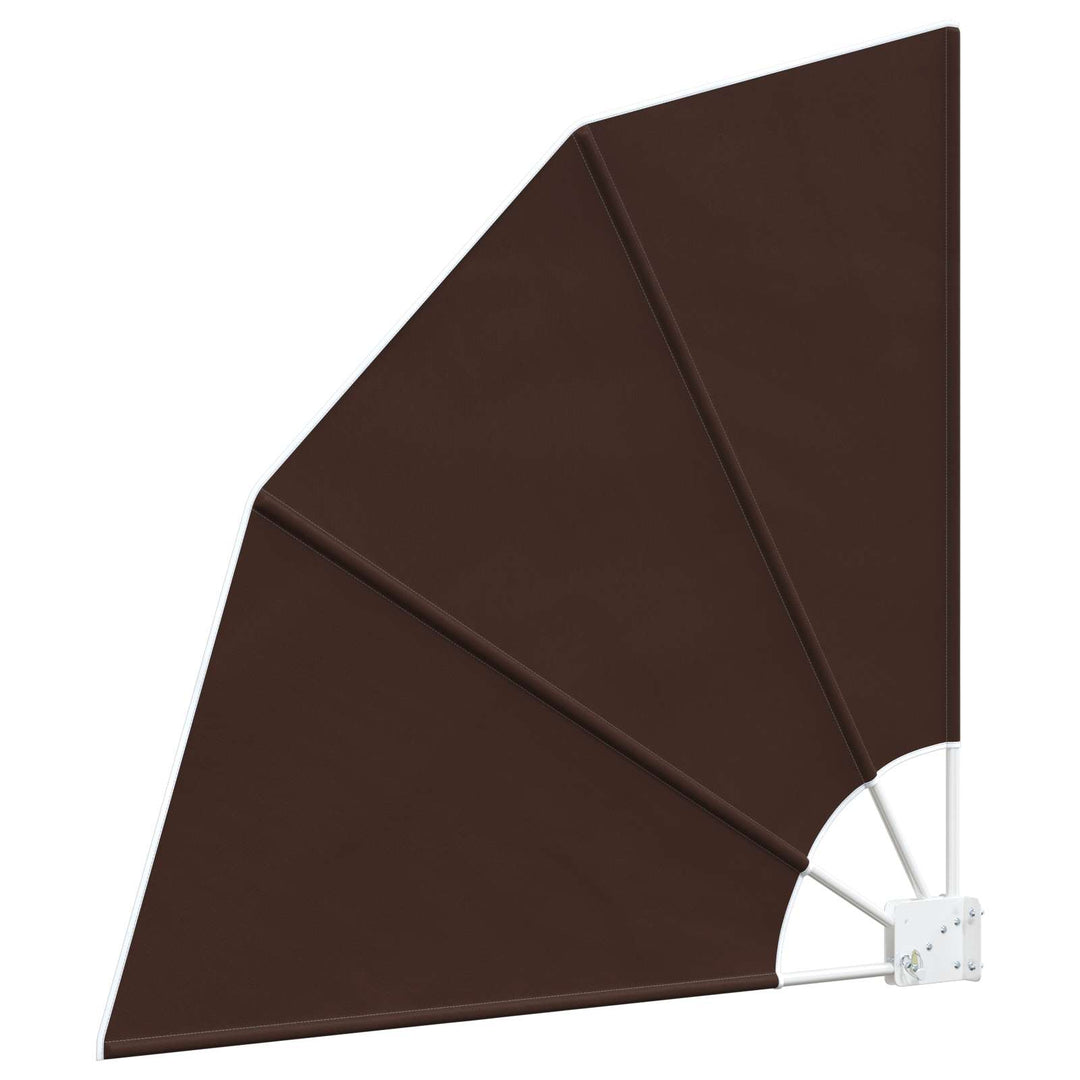 Balkon Afskærmning 115 x 115 cm Polyester Brun