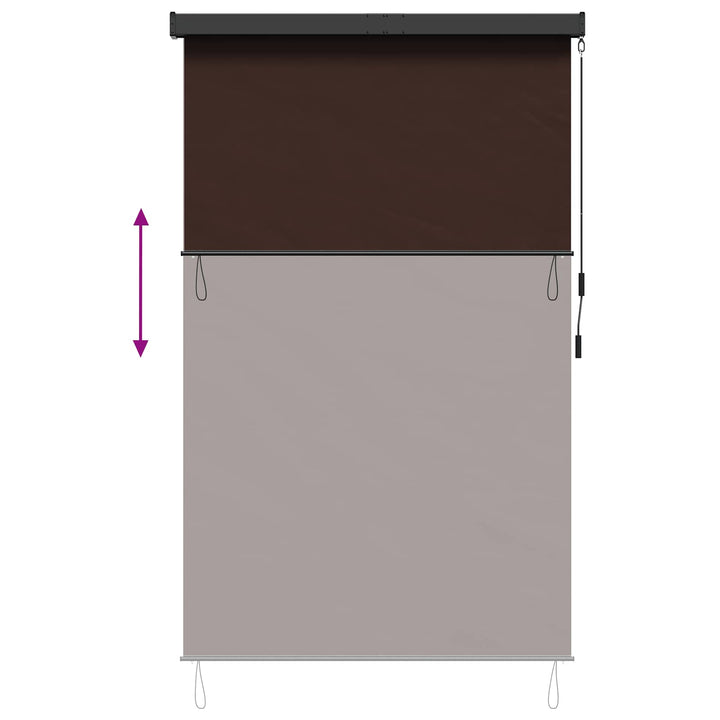 Rullegardin Brun 60 x 250 cm Stof og Aluminium