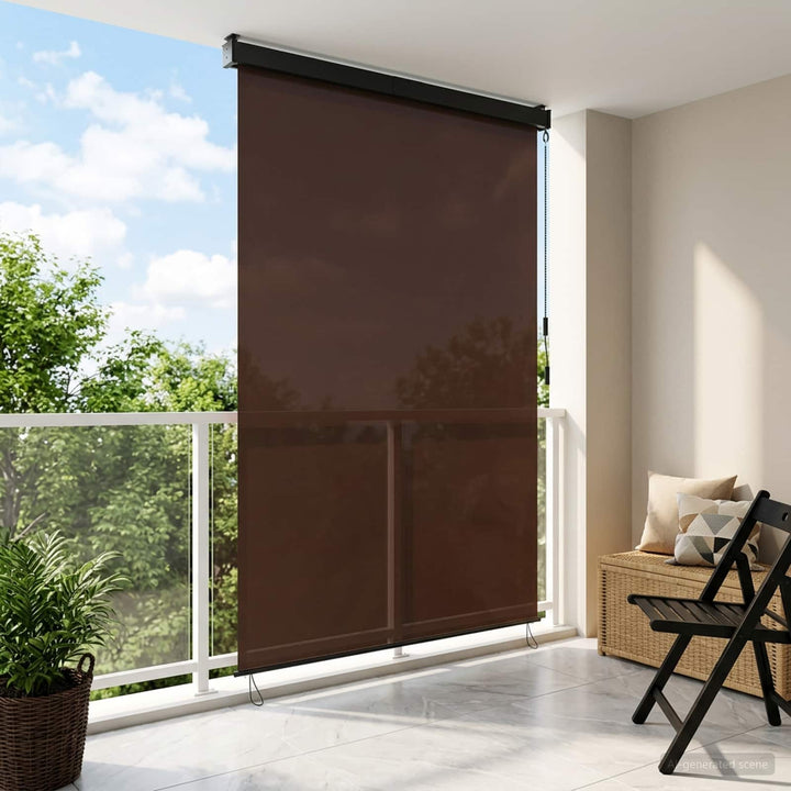 Rullegardin Brun 80 x 250 cm Stof og Aluminium
