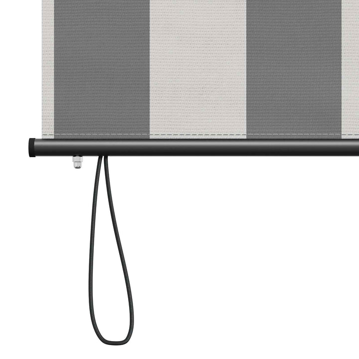 Rullegardin Anthracit og hvid 80 x 250 cm Stof og Aluminium