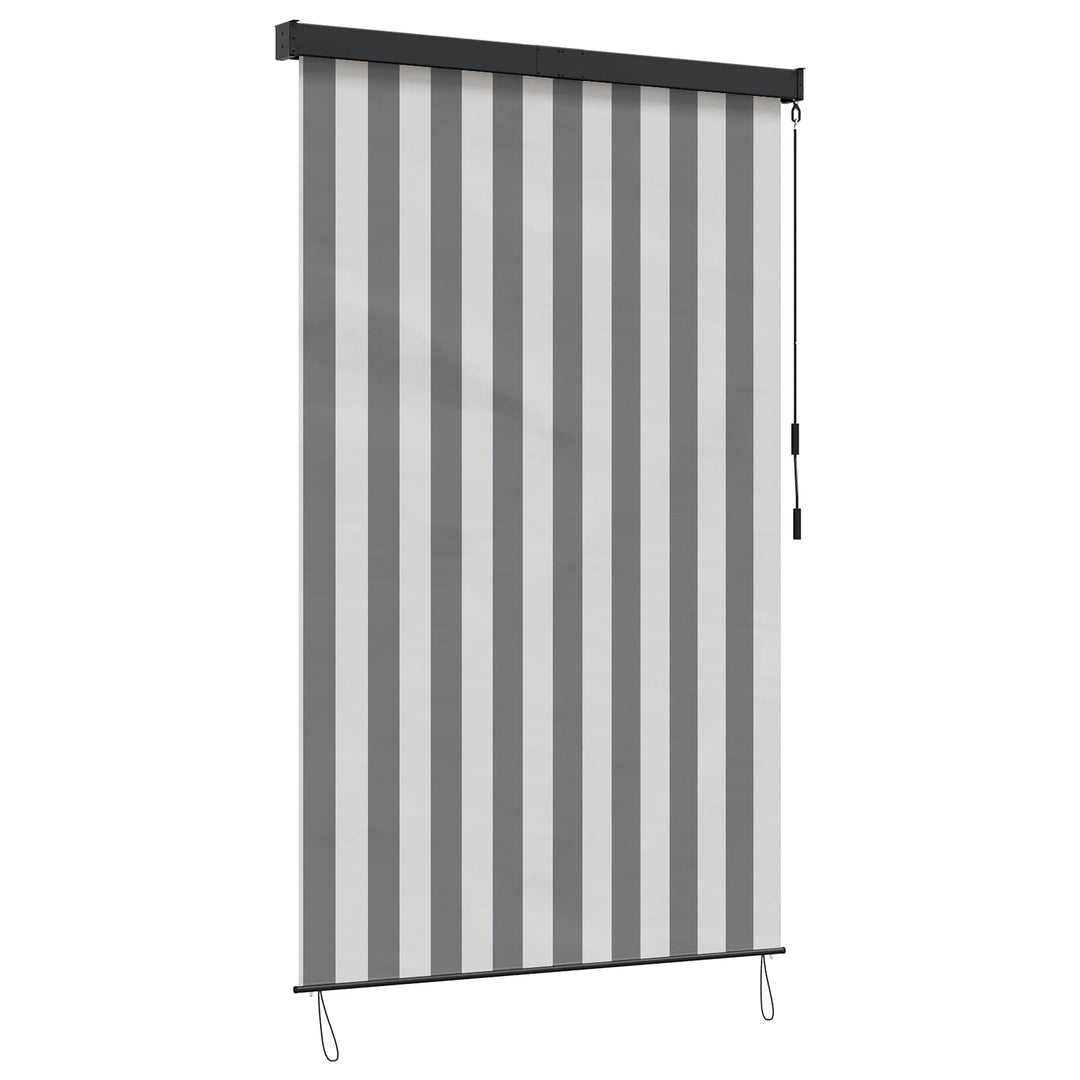 Rullegardin Anthracit og hvid 80 x 250 cm Stof og Aluminium
