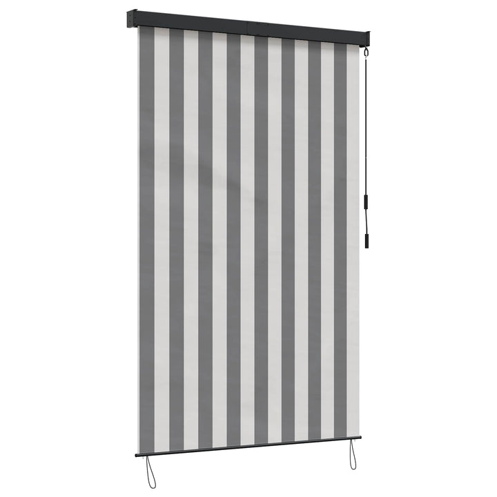 Rullegardin Anthracit og hvid 80 x 250 cm Stof og Aluminium