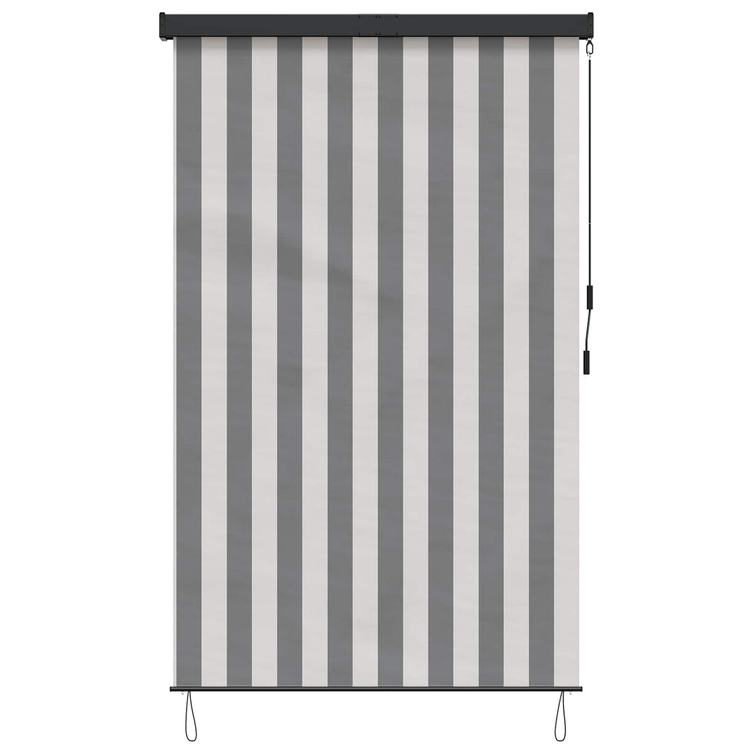 Rullegardin Anthracit og hvid 80 x 250 cm Stof og Aluminium