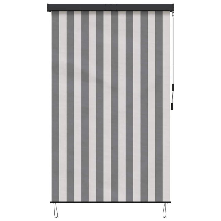 Rullegardin Anthracit og hvid 80 x 250 cm Stof og Aluminium