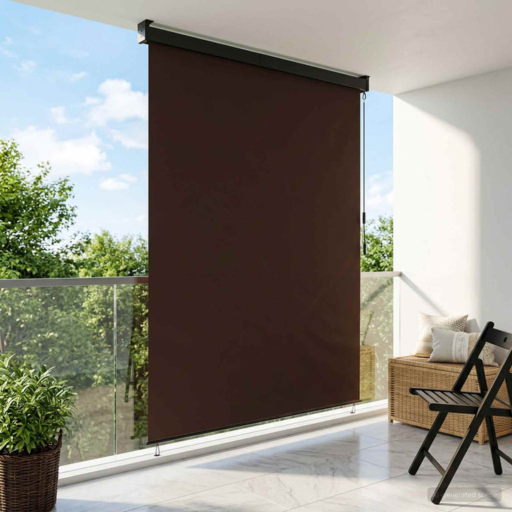 Rullegardin Brun 120 x 250 cm Stof og Aluminium