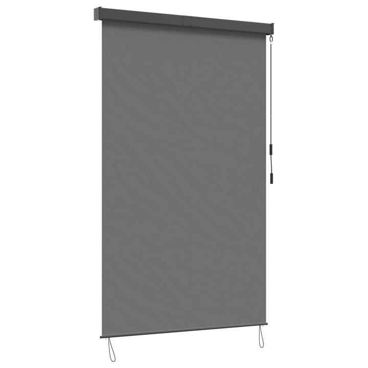 Rullegardin Lysegrå 120 x 250 cm Stof og Aluminium