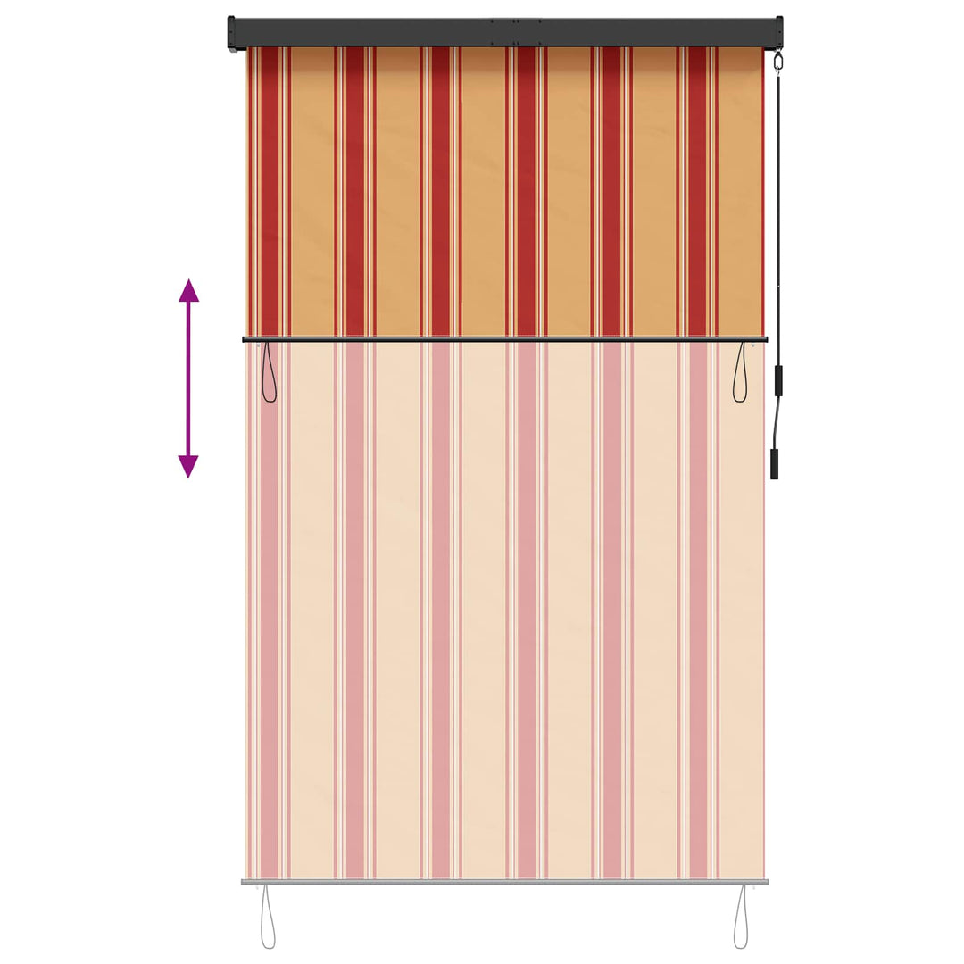 Rullegardin Flerfarvet 140 x 250 cm Stof og Aluminium