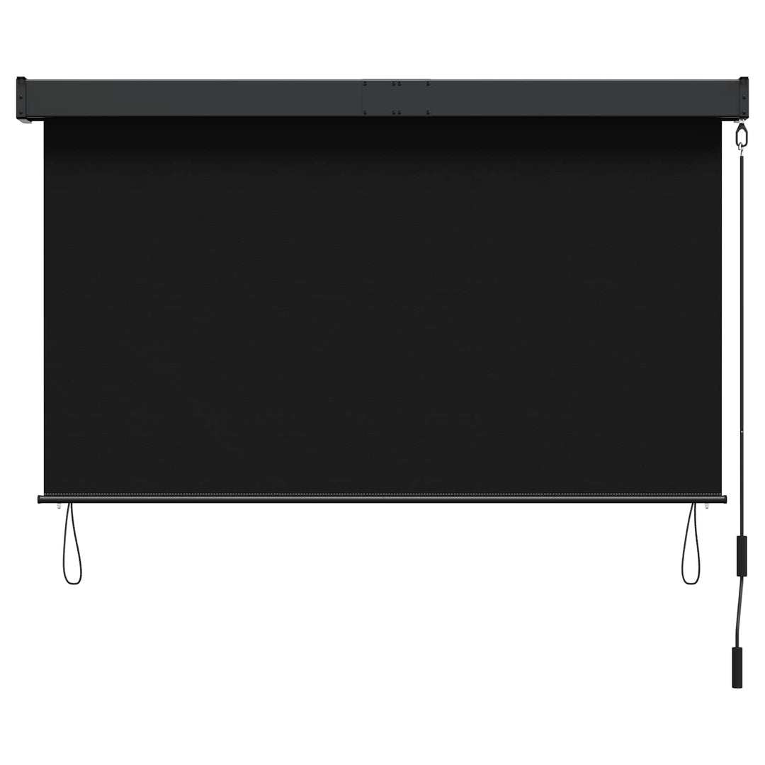 Rullegardin Sort 180 x 250 cm Stof og Aluminium