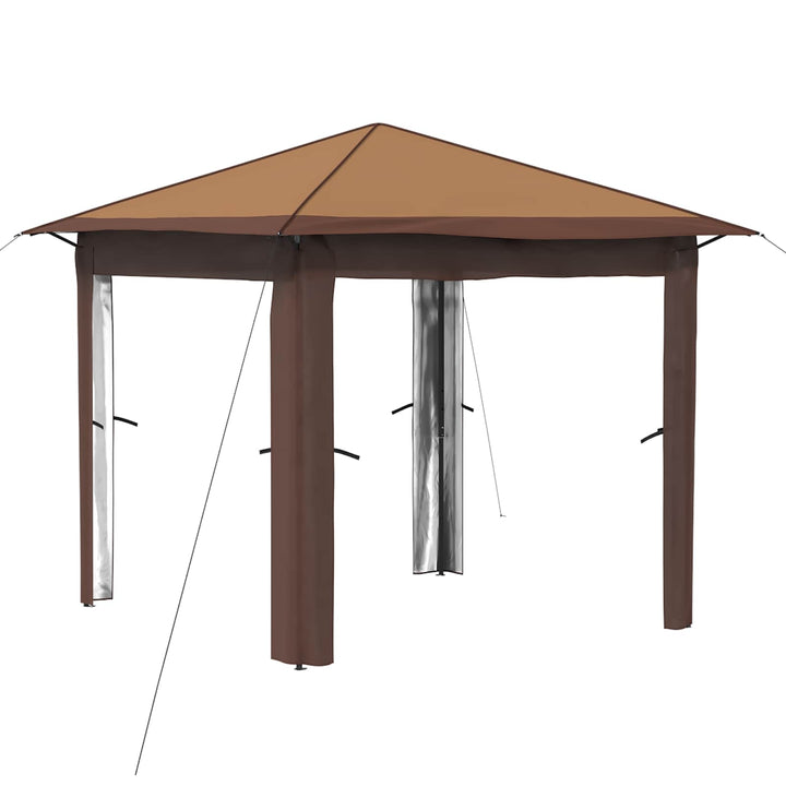 Gazebo uden Sider 2,6 x 2,6 m Beige og Brun