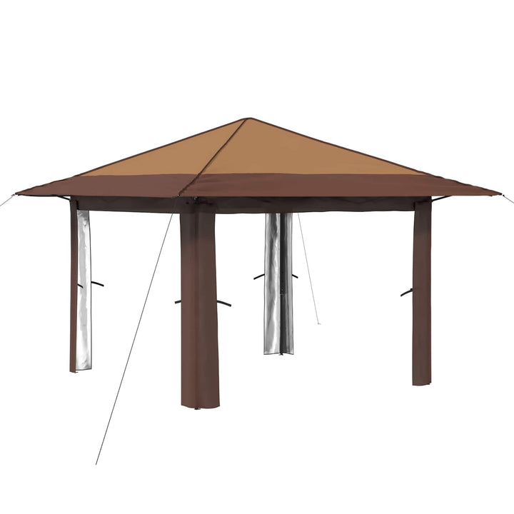 Gazebo uden Sider 3,3 x 3,3 m Beige og Brun